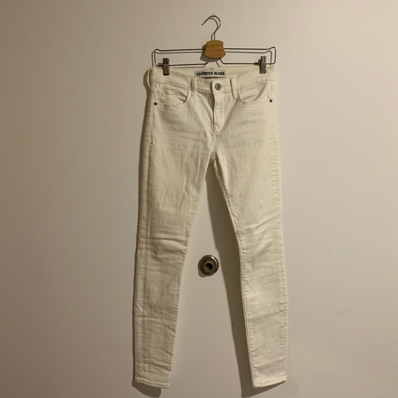Express Denim - white express skinny jeans